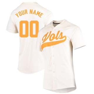 Men's Nike Cream Tennessee Volunteers Vapor Untouchable Elite Replica  Full-Button Baseball Jersey