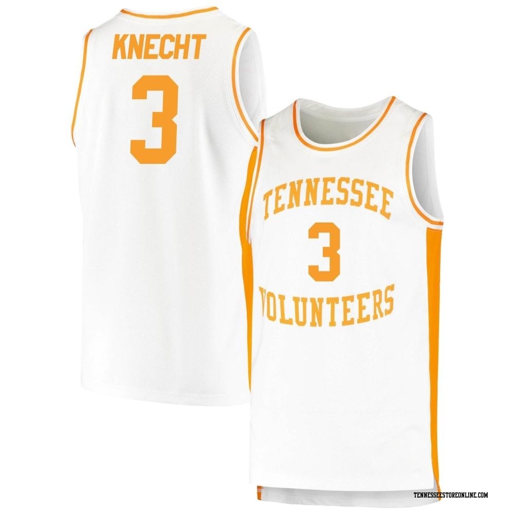 Dalton Knecht Replica White Youth Tennessee Volunteers Retro Basketball Jersey 1000 6330 