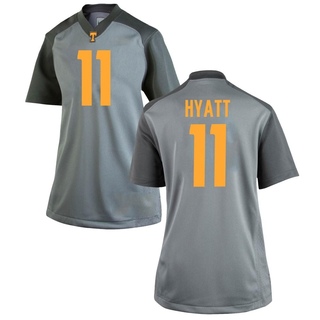 Jalin Hyatt Game Gray Women's Tennessee Volunteers Jersey