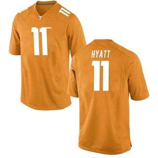 Jalin Hyatt Game Orange Men's Tennessee Volunteers Jersey