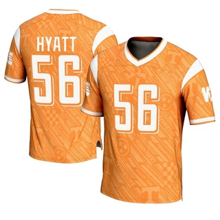 Jalin Hyatt Game Orange Men's Tennessee Volunteers Replica Highlight Print Football Jersey