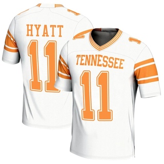 Jalin Hyatt Game White Men's Tennessee Volunteers Replica 2nd Football Jersey