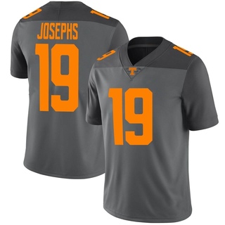 Joshua Josephs Limited Gray Men's Tennessee Volunteers Football Jersey