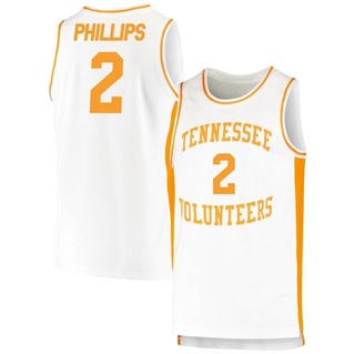 Top Players College Basketball Jerseys Men's #2 Julian Phillips Jersey Tennessee Volunteers Orange Retro